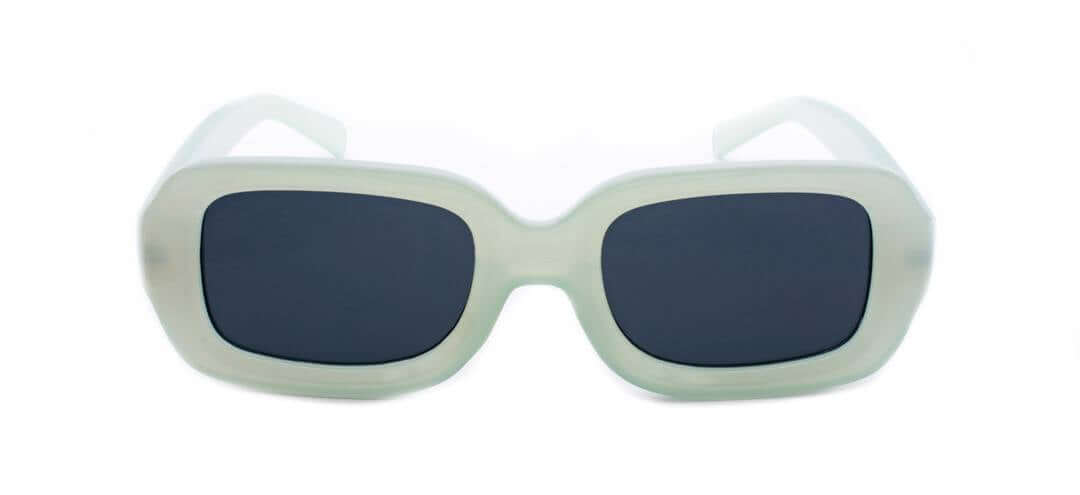 KLEYES Sonnenbrille „claudia“ Light Green – kaufen und bestellen – Versandkostenfrei für moderne Frauen – Pastellgrünes Gestell und graue Gläser.