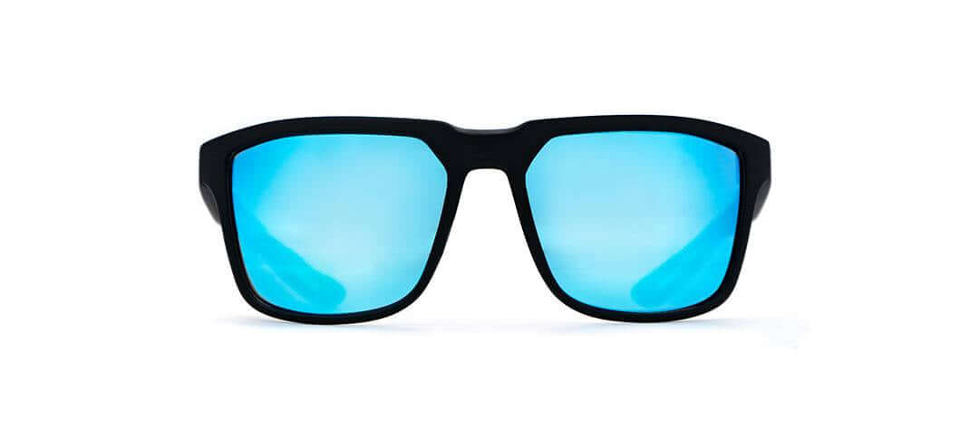 Sportliche KLEYES Sonnenbrille „long Beach“ mit mattschwarzem Rahmen und blau verspiegelten Gläsern jetzt versandkostenfrei kaufen