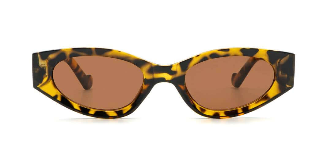 Sonnenbrille 'amalfi' im Leopardenmusterrahmen mit braunen Gläsern, ideal für Damen, inspiriert von der Amalfiküste. Versandkostenfrei bestellen bei KLEYES.