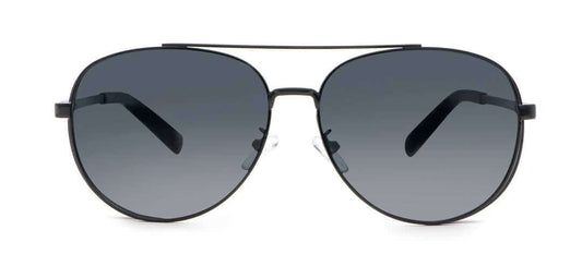 Moderne KLEYES Sonnenbrille 'monza' mit schwarzem Metallrahmen und grauen Gläsern, ideal für Autoliebhaber und sportliche Herren, jetzt bestellen.